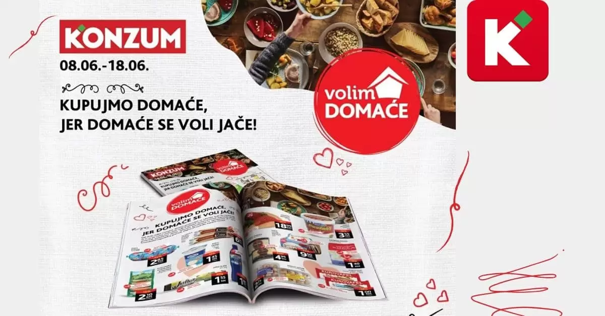 konzum katalog. snizenje konzum. bazen