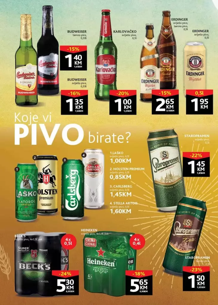 konzum katalog. snizenje konzum. pivo