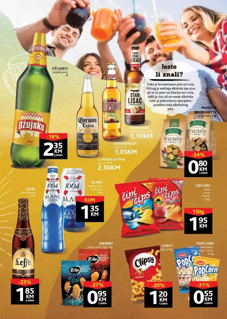 konzum katalog. snizenje konzum. corona pivo