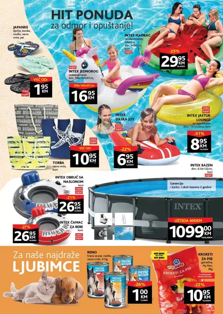 konzum katalog. snizenje konzum. bazen