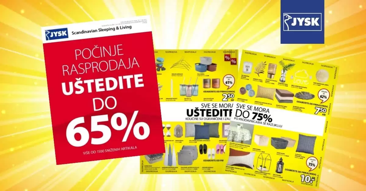 jysk raspodaja. Jysk katalog. snizenje. akcija.