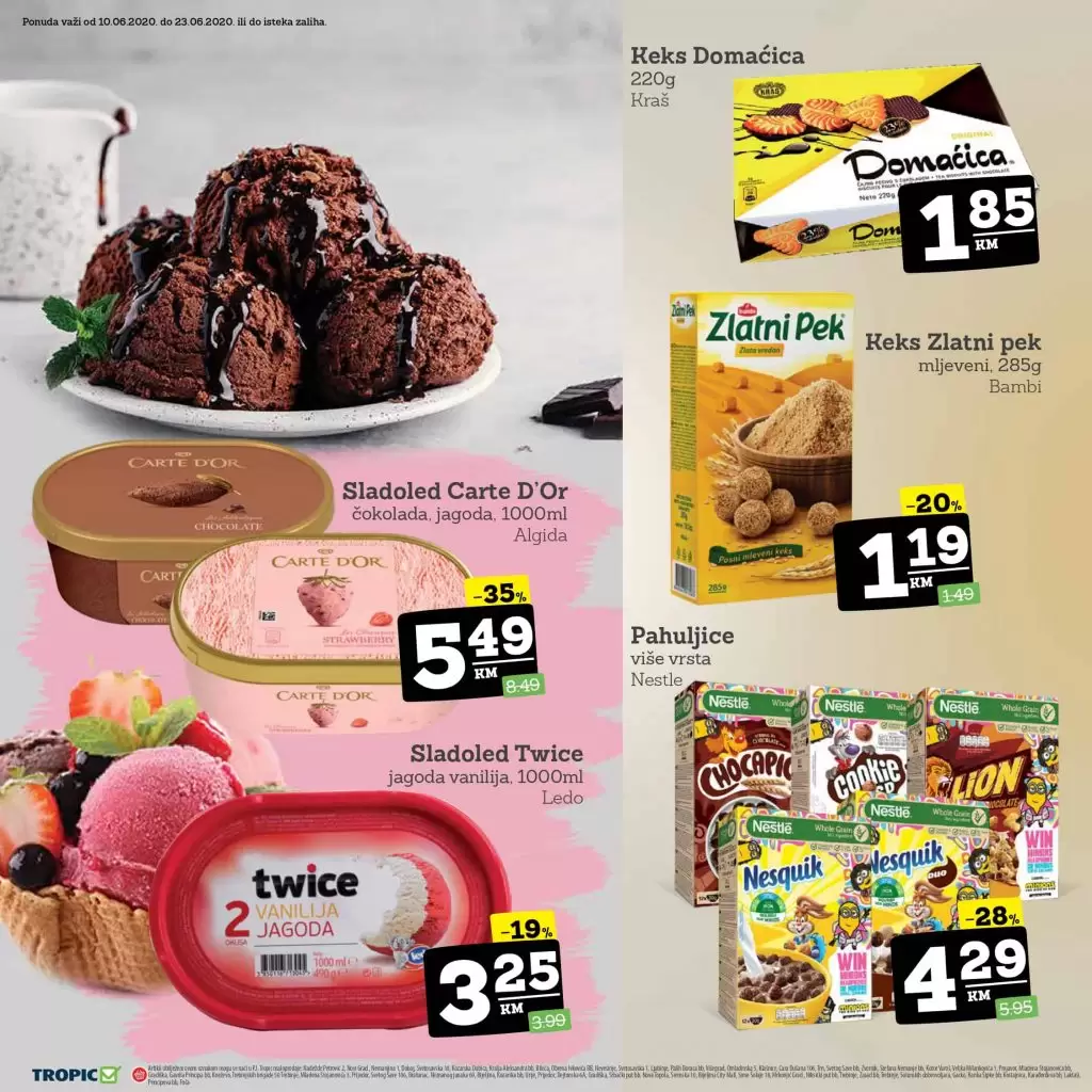 Tropic moj vikend akcija. snizenje. popust. katalog.