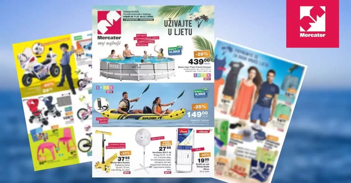 mercator akcijski katalog. snizenje. akcija. popust.