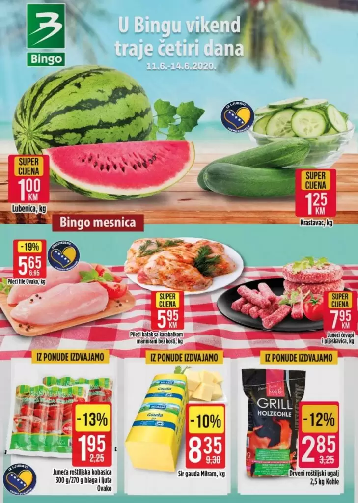 bingo akcijski katalog. bingo katalog. snizenje. popust. voce