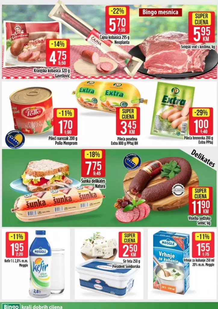 bingo akcijski katalog. bingo katalog. snizenje. popust. 