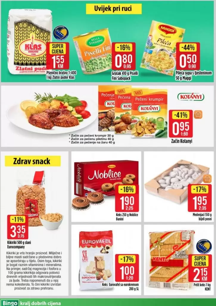 bingo akcijski katalog. bingo katalog. snizenje. popust. 