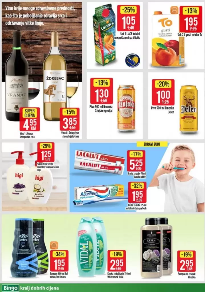 bingo akcijski katalog. bingo katalog. snizenje. popust. 