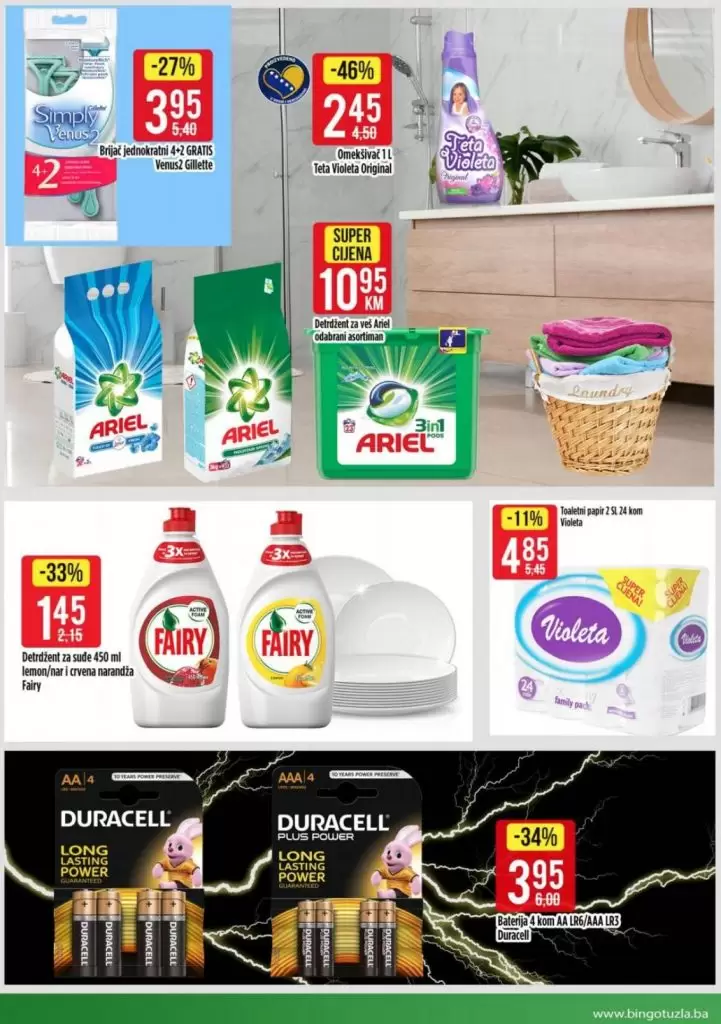 bingo akcijski katalog. bingo katalog. snizenje. popust.  deterdzent. 