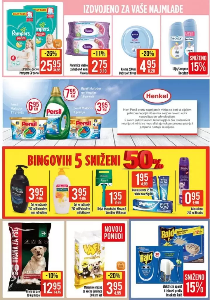 bingo akcijski katalog. snizenje. popust. akcija. snizeno.