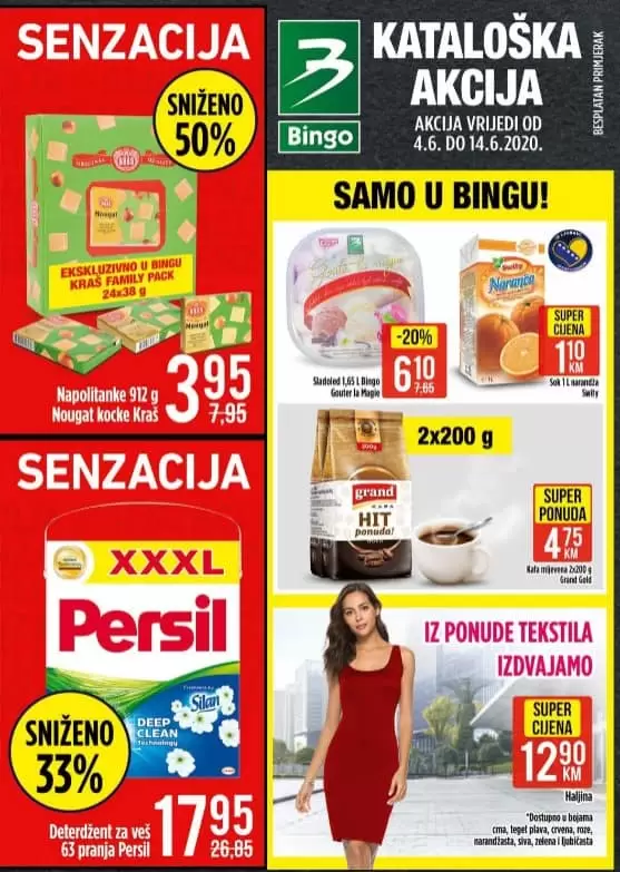 bingo super akcija. bingo katalog. snizenje. popust. 