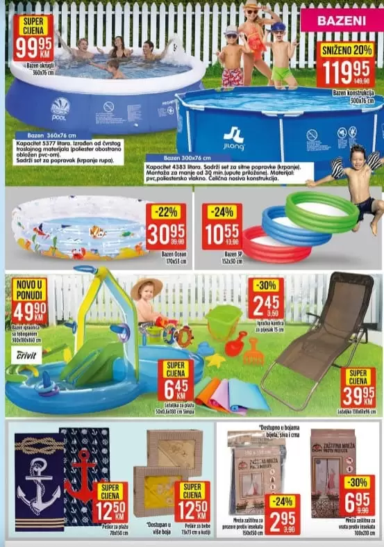 bingo super akcija. bingo katalog. snizenje. popust.  bazen 