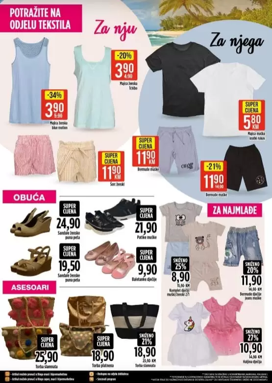 bingo super akcija. bingo katalog. snizenje. popust.  odjeca