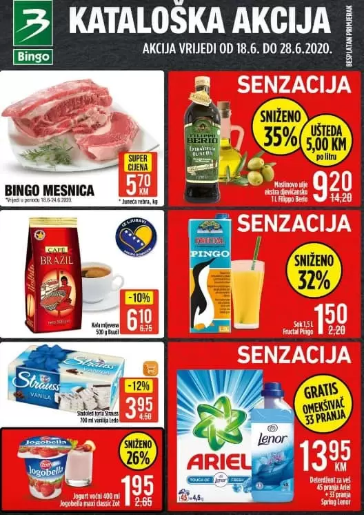bingo akcijski katalog. snizenje. popust. akcija. snizeno.