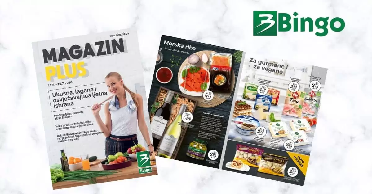 bingo akcijski katalog. bingo snizenje. bingo popusti. bingo magazin plus ribella