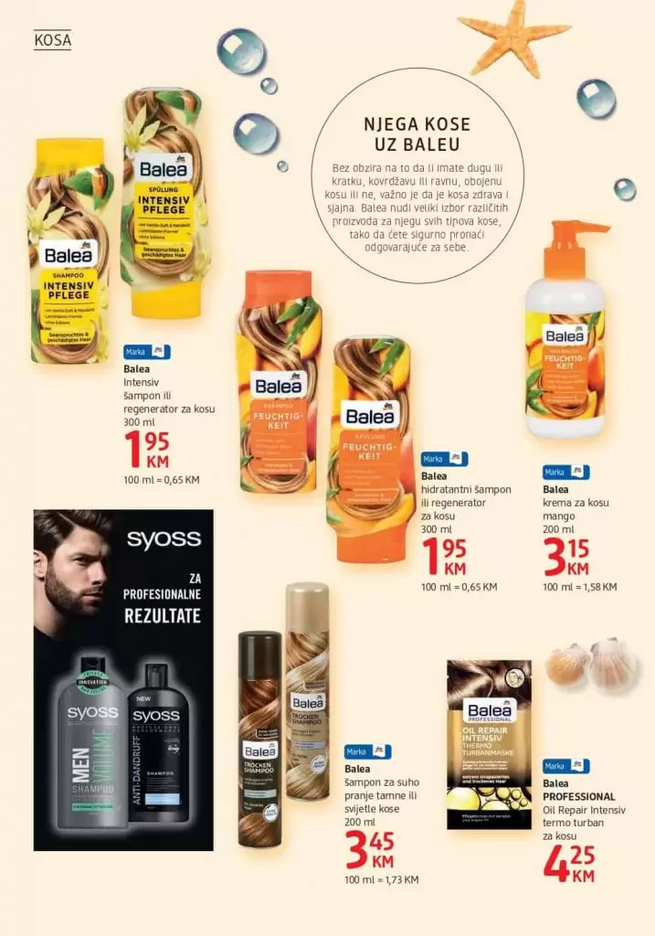 dm katalog. dm snizenje.  balea