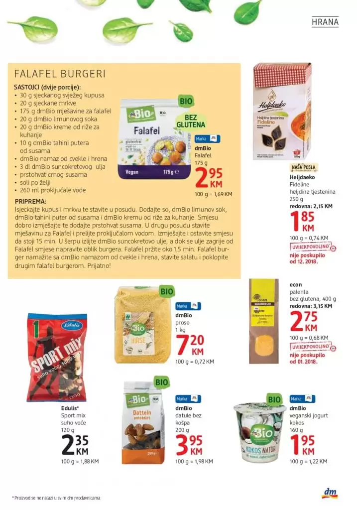 dm katalog. dm snizenje.  zdrava hrana. dm bio hrana. 