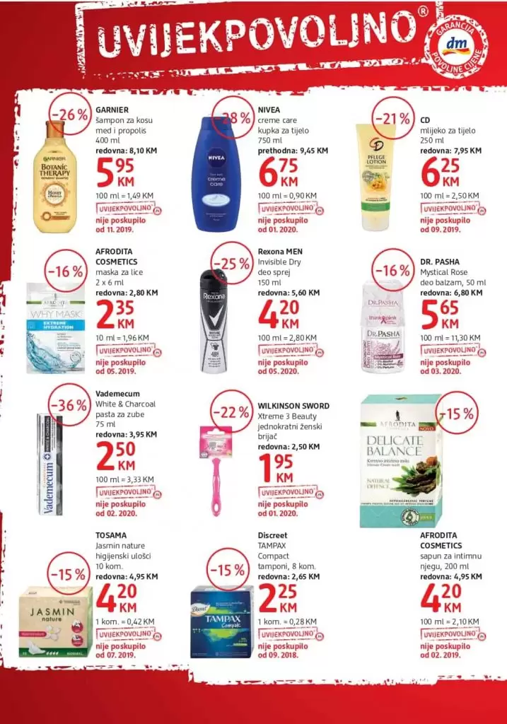 dm katalog. dm snizenje.  nivea njega tijela 