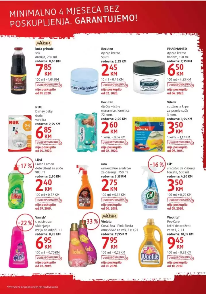 dm katalog. dm snizenje.  arf sredstvo za ciscenje