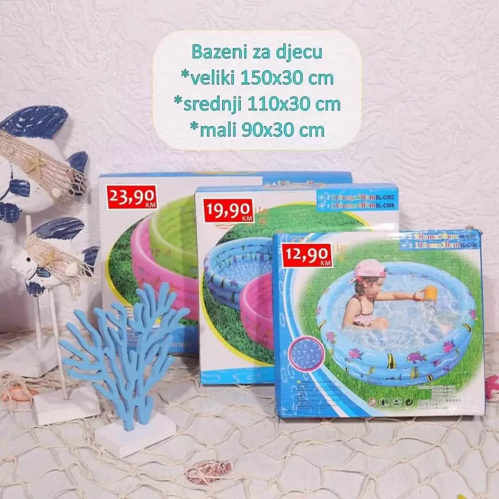 izbor trgovine sve za ljeto.  bazen