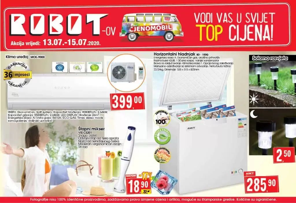 robot katalog. robot akcija.