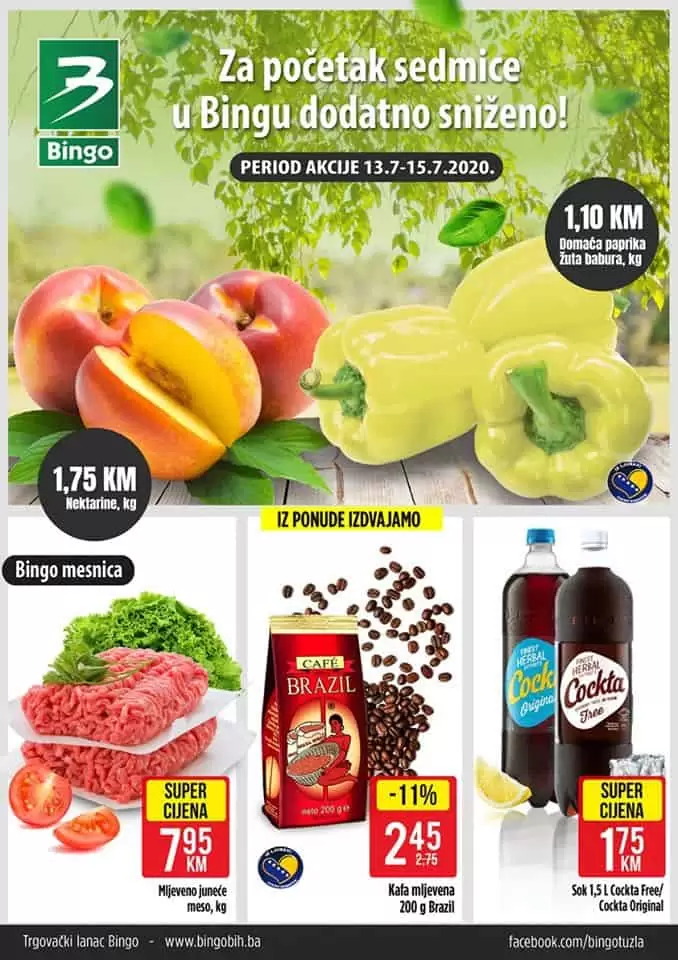 bingo akcija. bingo katalog. bingo snizenje.