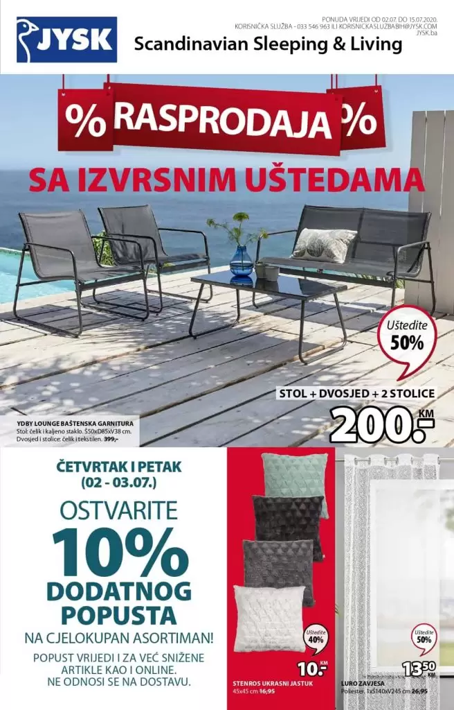 jysk super akcija. snizenje u jysku. rasprodaja jysk.