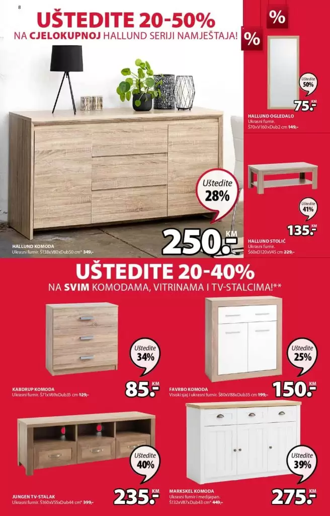jysk katalog. jysk snizenje. jysk raspodaja. komoda