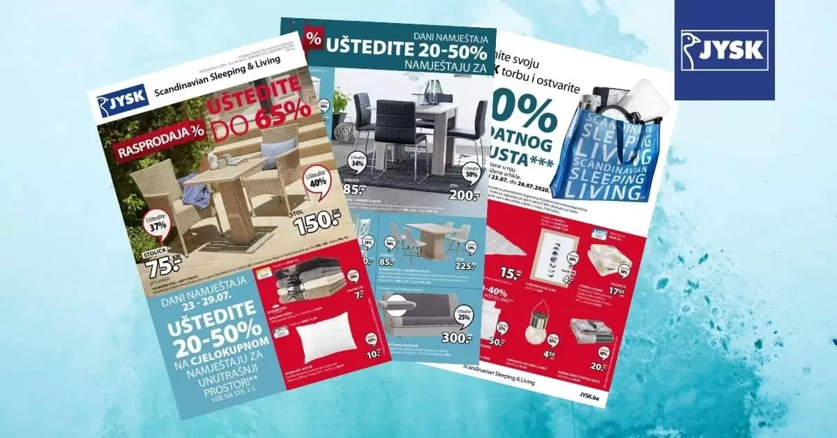 Jysk akcijski katalog. snizenje. akcija. popust. katalog.