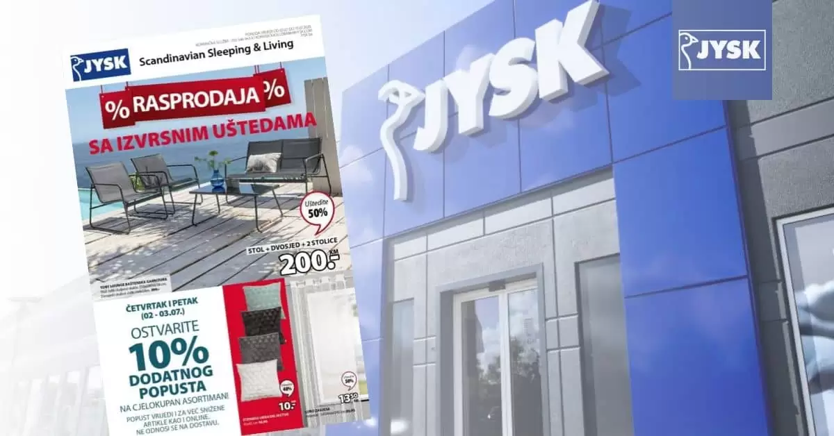 jysk super akcija. snizenje u jysku. rasprodaja jysk. posteljina jysk