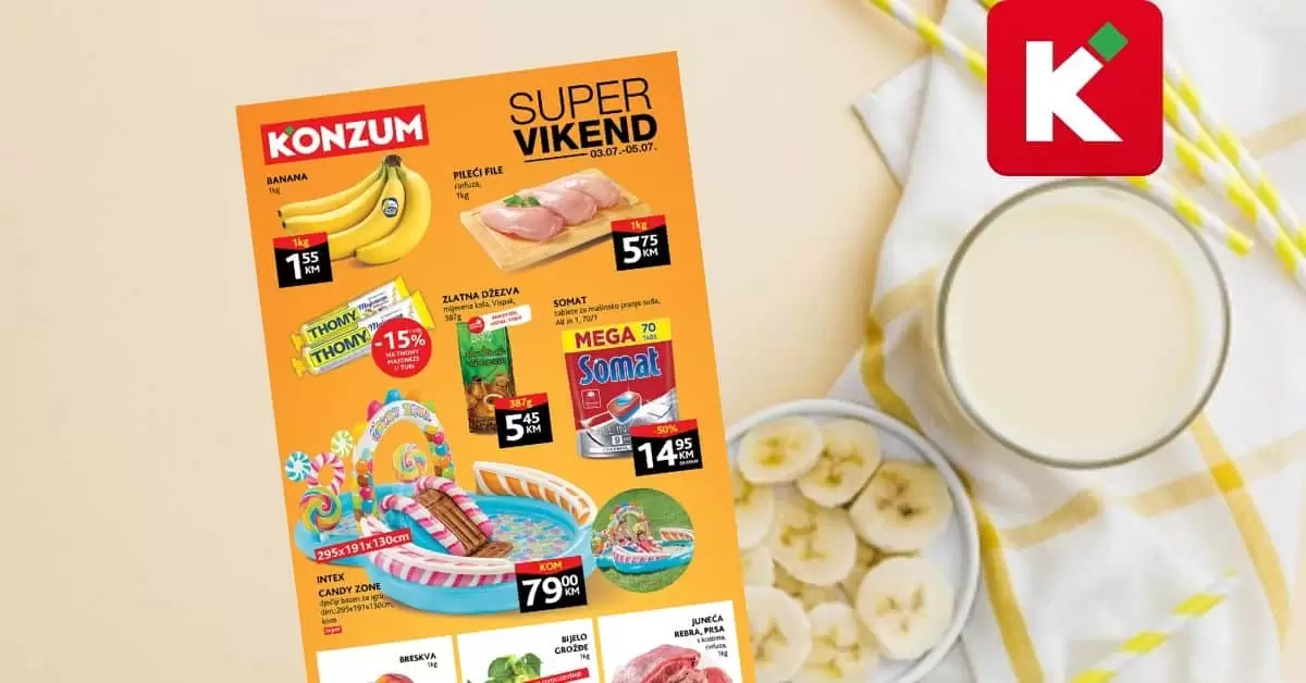 Konzum vikend akcija. konzum katalog.