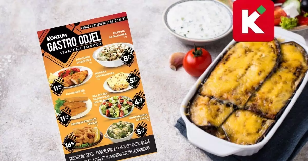 konzum gastro odjel . snizenje. akcija.