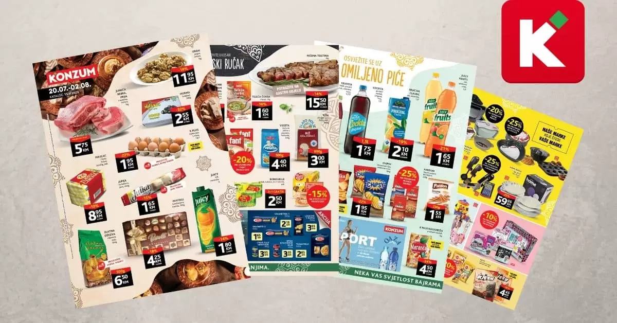 konzum katalog. konzum akcija. snizenje. akcija. popust.