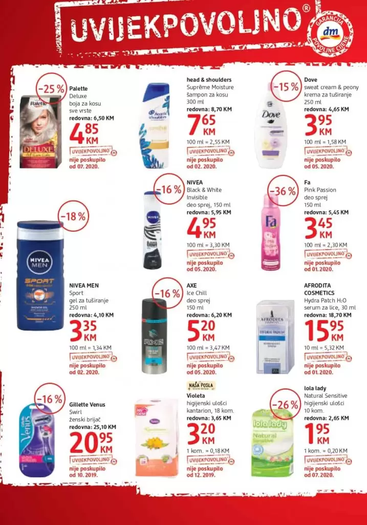 dm katalog. dm snizenje. dm akcija. dm popust.  nivea