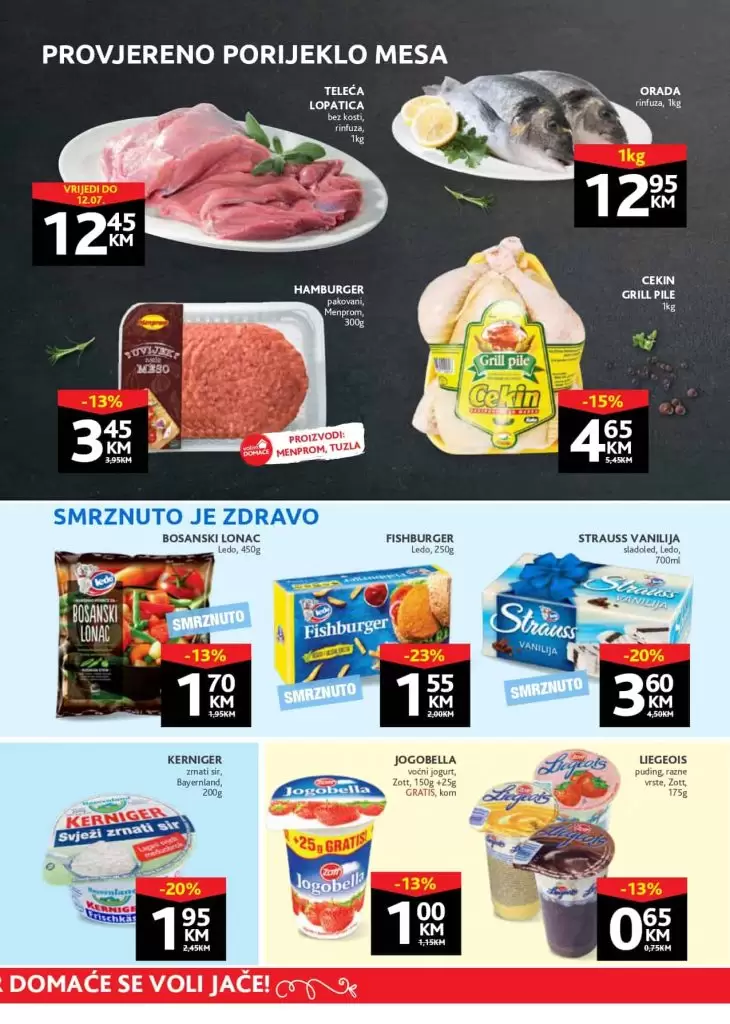 Konzum katalog. konzum snizenje. akcija. popusti.  svjeze meso