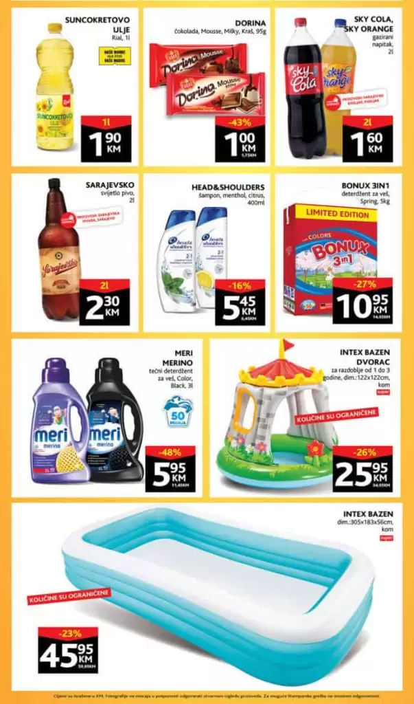 konzum vikend akcija. snizenje. popust. 