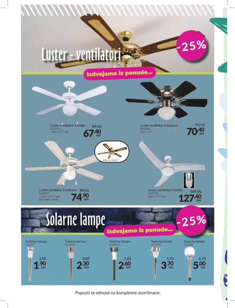 sezonsko snizenje fis. 