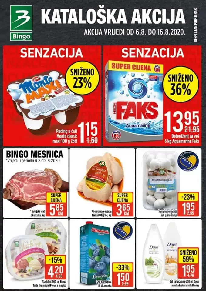bingo kataloška akcija. bingo katalog. bingo snizenje. bingo popust.