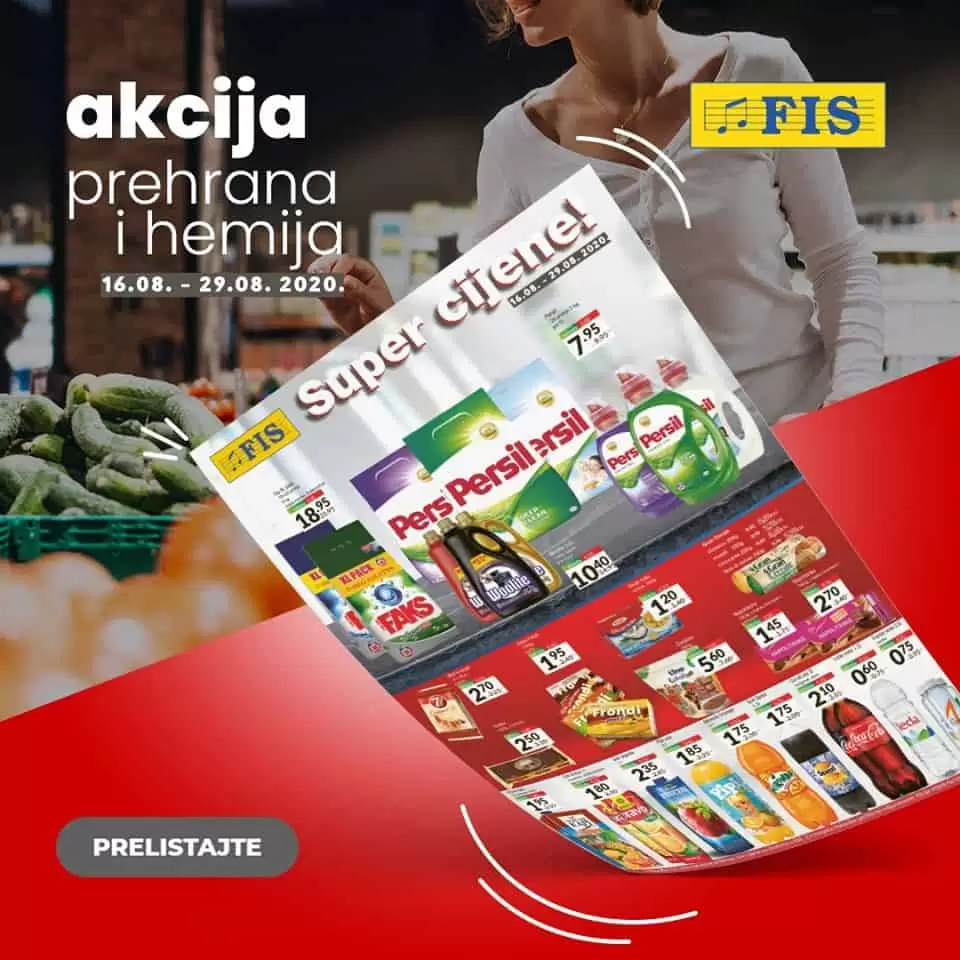 FIS – PREHRANA I HEMIJA 16.08. - 29.08.2020.. Fis akcija.