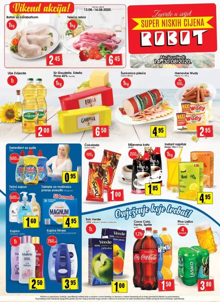 Robot akcijski katalog. snizenje. akcija. popust. snizeno.