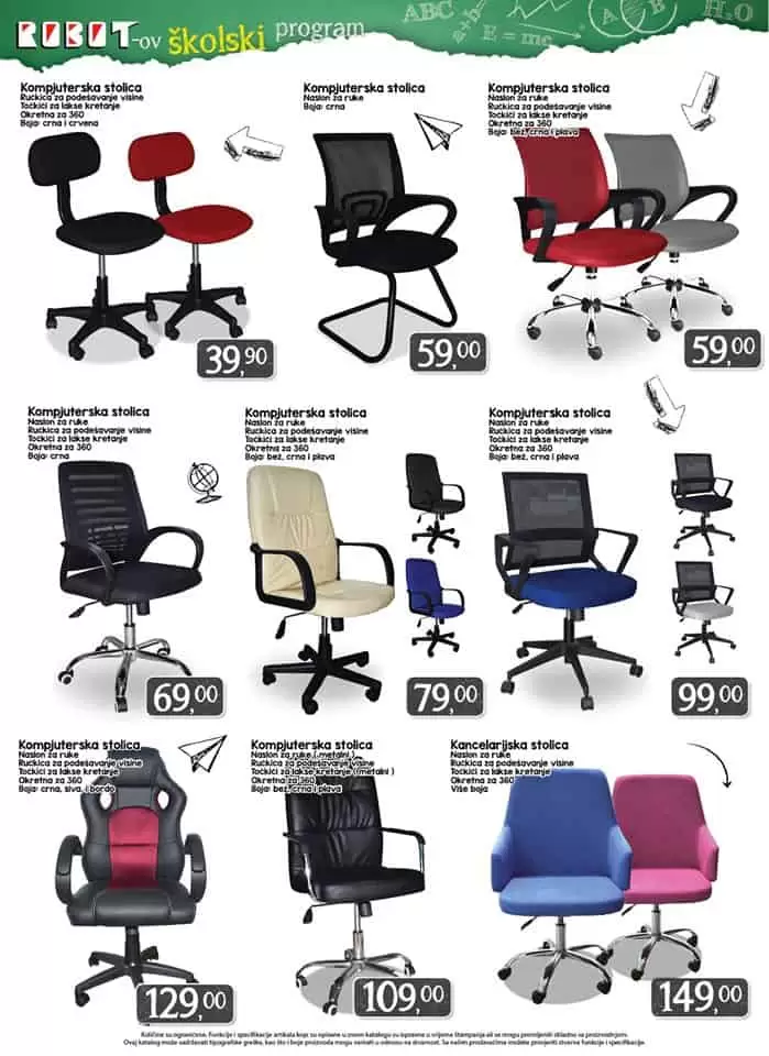 robot akcijski katalog. snizenje skolskog pribora.