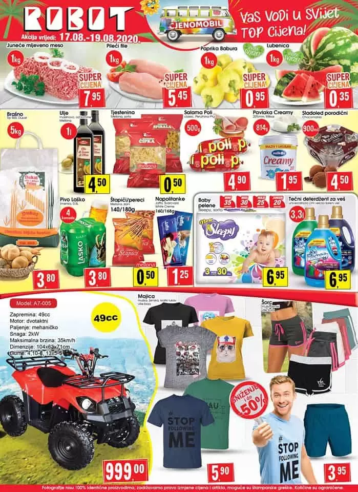 robot akcijski katalog. robot vikend akcija. snizenje. popust.