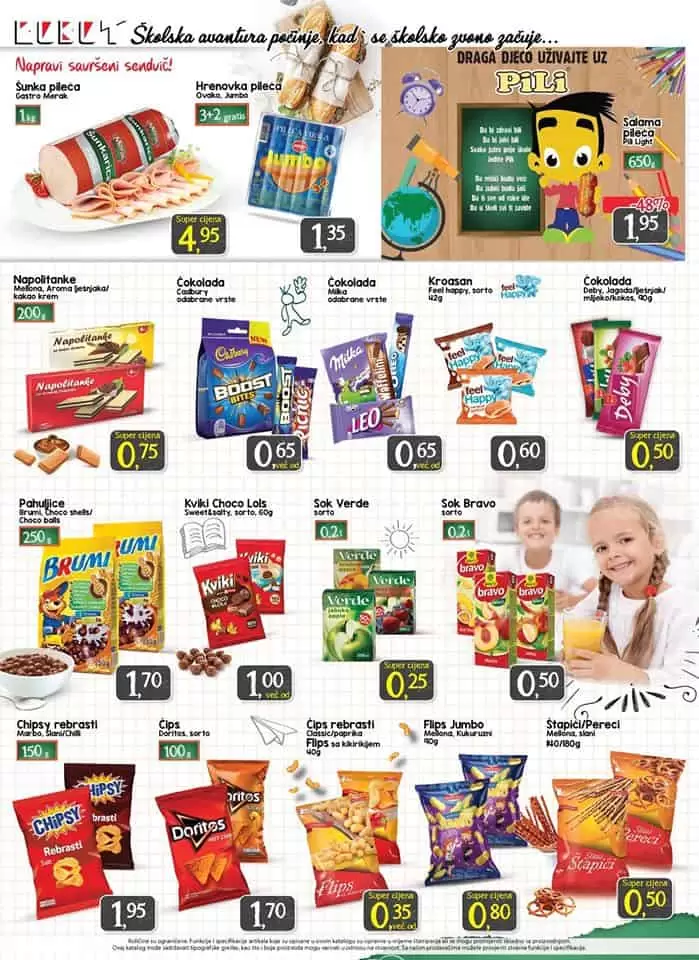 robot akcijski katalog. snizenje skolskog pribora.