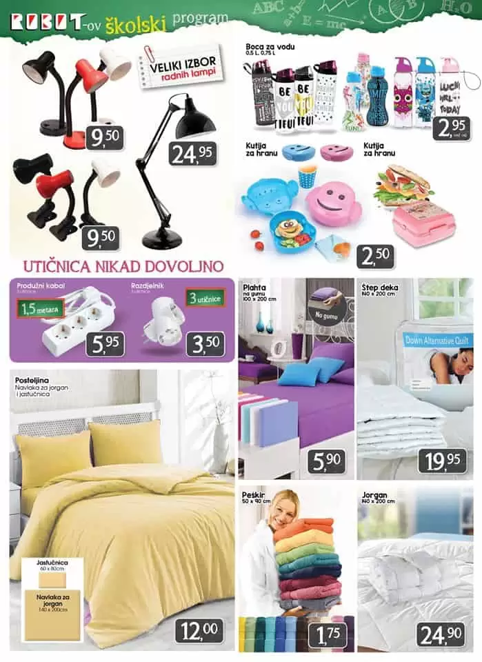 robot akcijski katalog. snizenje skolskog pribora.