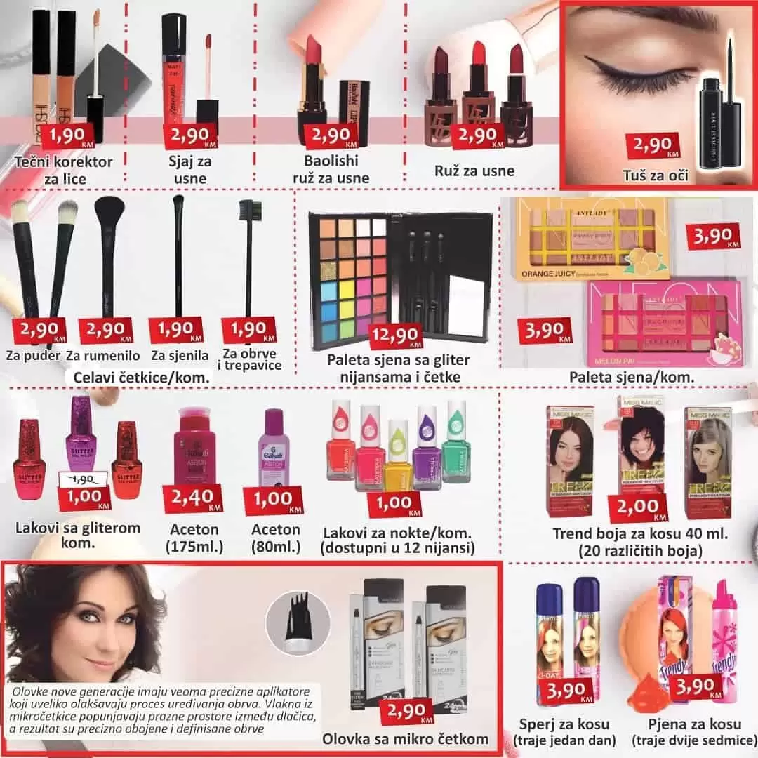 izbor trgovine katalog. izbor trgovine letak. i dekorativna kozmetika.