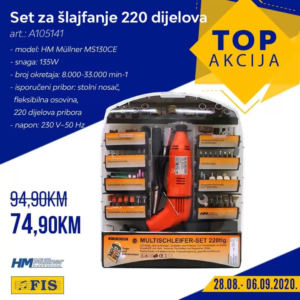 Fis top akcija. fis katalog. snizenje. popust. busilica