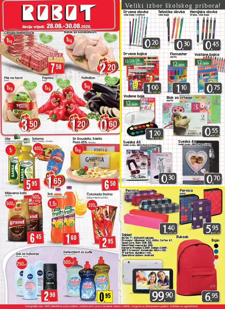 Robot akcijski katalog. snizenje. akcija. popust. snizeno. 