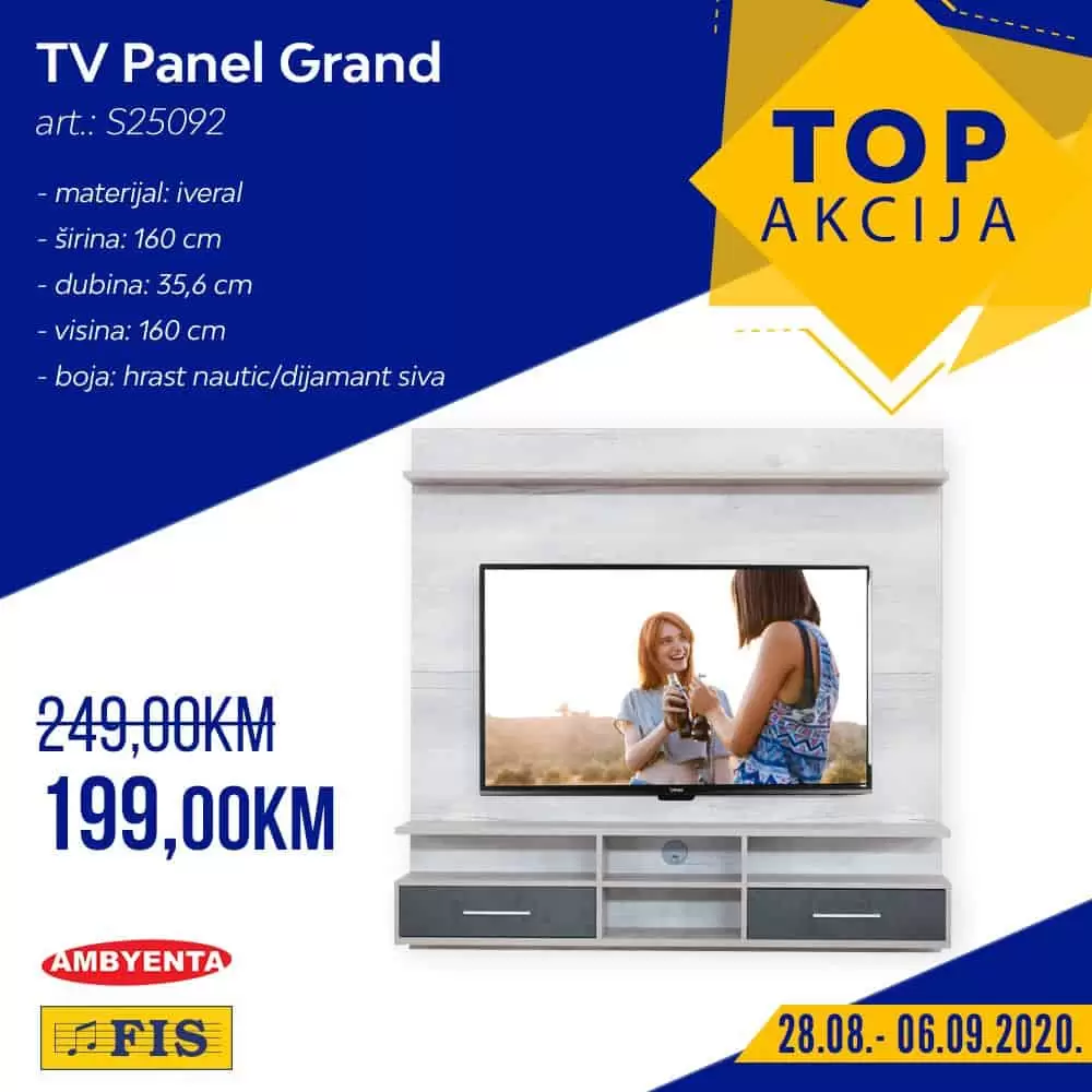 Fis top akcija. fis katalog. snizenje. popust. komoda za tv fis