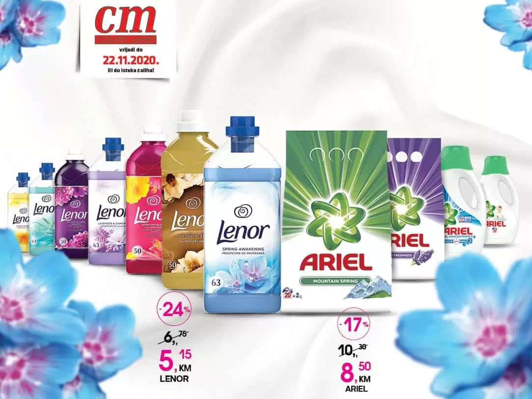 lenor ariel snizenje cm. cm snizenje. cm akcija. cm popust.
