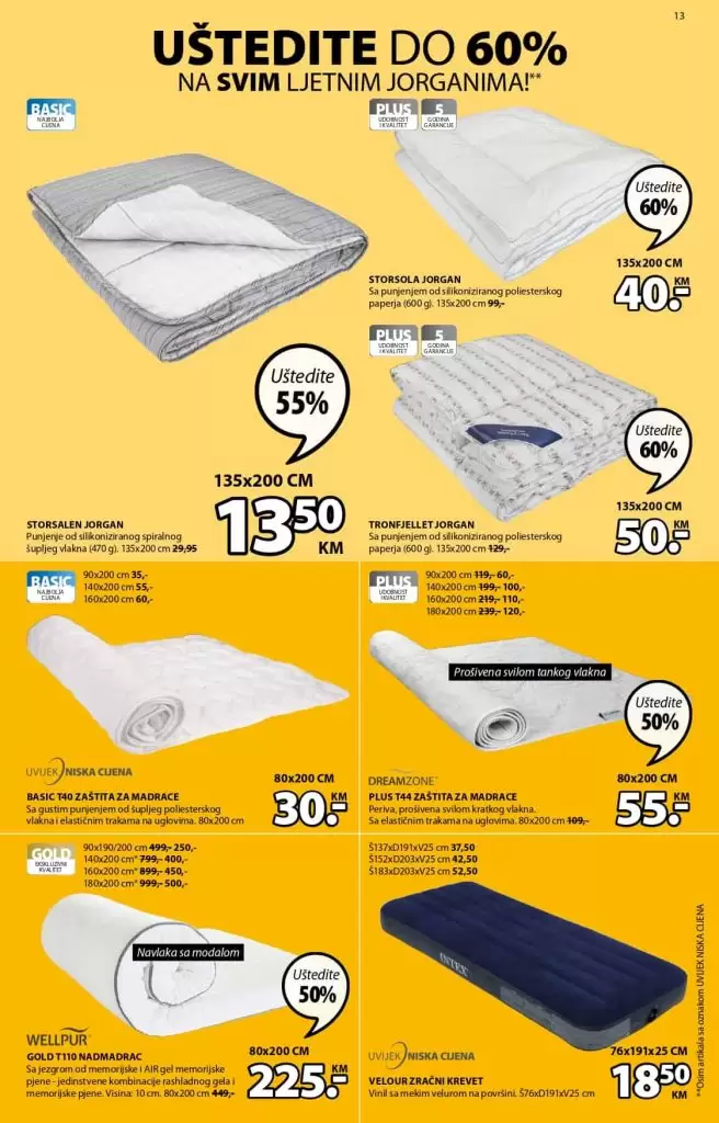 Jysk akcija. Jysk madrac. katalog. popust. snizenje. 