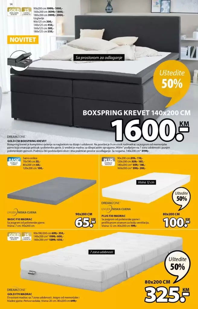 Jysk akcija. Jysk madrac. katalog. popust. snizenje. 